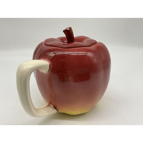 Otagiri Apple Ceramic Teapot, Vintage Made in Japan Collectible Drinkware - Picture 6 of 15